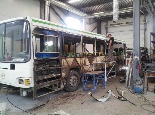 Ремонт автобусов, замена стекол, ремонт кузова стоимость ремонта и где отремонтировать - Орел