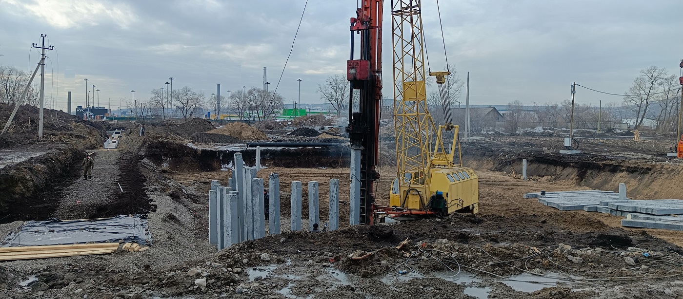 Аренда сваебоя для забивки бетонных свай в Мценске