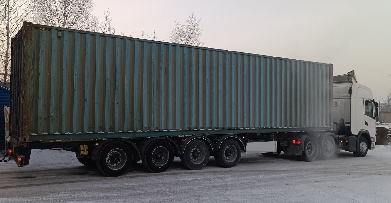 Контейнеровоз для перевозки контейнеров 20 и 40 футов в Болхове